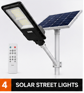 Solar street light with panel